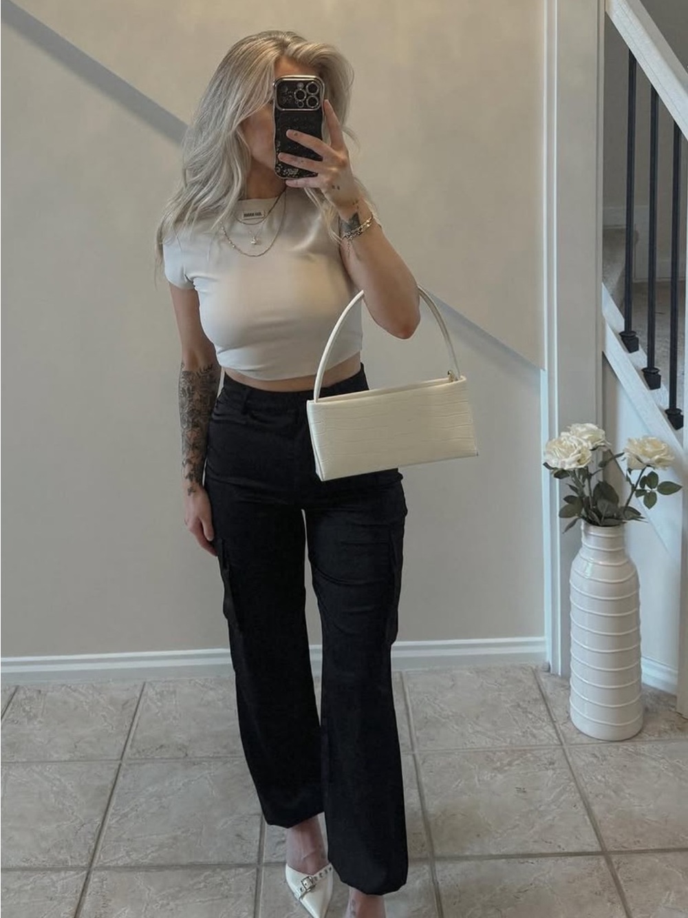 Superdown satin cargos